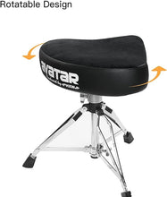 Load image into Gallery viewer, Avatar THR161 Heavy Duty Luxury Drum Throne Seat - Motorcycle Style