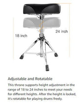 Load image into Gallery viewer, Avatar THR161 Heavy Duty Luxury Drum Throne Seat - Motorcycle Style