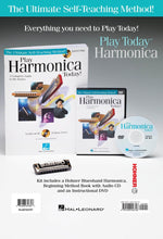 Load image into Gallery viewer, PLAY HARMONICA TODAY! COMPLETE KIT Includes Everything You Need to Play Today!