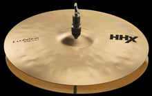 Charger l'image dans la galerie, SABIAN 11402XEB 14" HHX Evolution Hi-Hat Cymbals with brilliant finish on black background