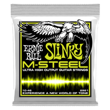 Load image into Gallery viewer, ERNIE BALL REGULAR SLINKY 2921 M-STEEL ELECTRIC GUITAR STRINGS - 10-46 GAUGE-(6924727877826)