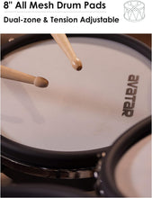 Load image into Gallery viewer, Avatar DRM21108 Dual-Zone Mesh Head Snare/Tom Pad Bundle for Electronic Drum Set, 8 Inch
