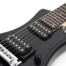Charger l'image dans la galerie, Hofner HOF-HCT-SH-DLX- BK-O Deluxe Shorty Guitare électrique de voyage - Noir - avec housse 
