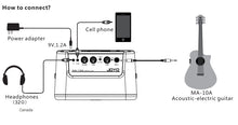 Charger l'image dans la galerie, Joyo MA-10A Ampli guitare acoustique portable 10 watts
